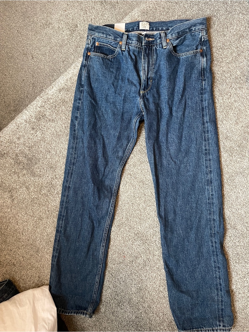 Lee x Jcrew Women's Straight Leg Jeans in Classic Blue Denim